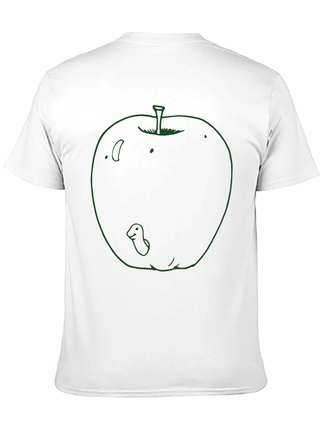 Apple Worm Graphic Tee - Novelty Design
