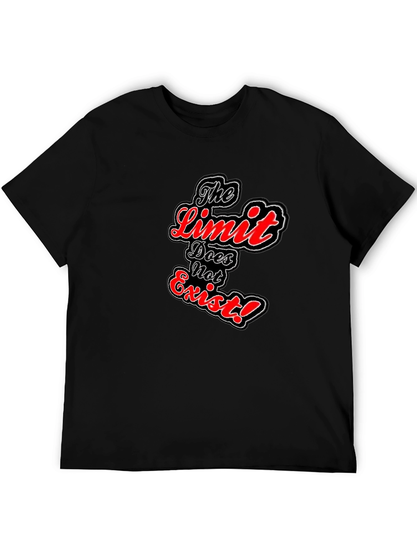 The Limit Does Not Exist Black Graphic Tee