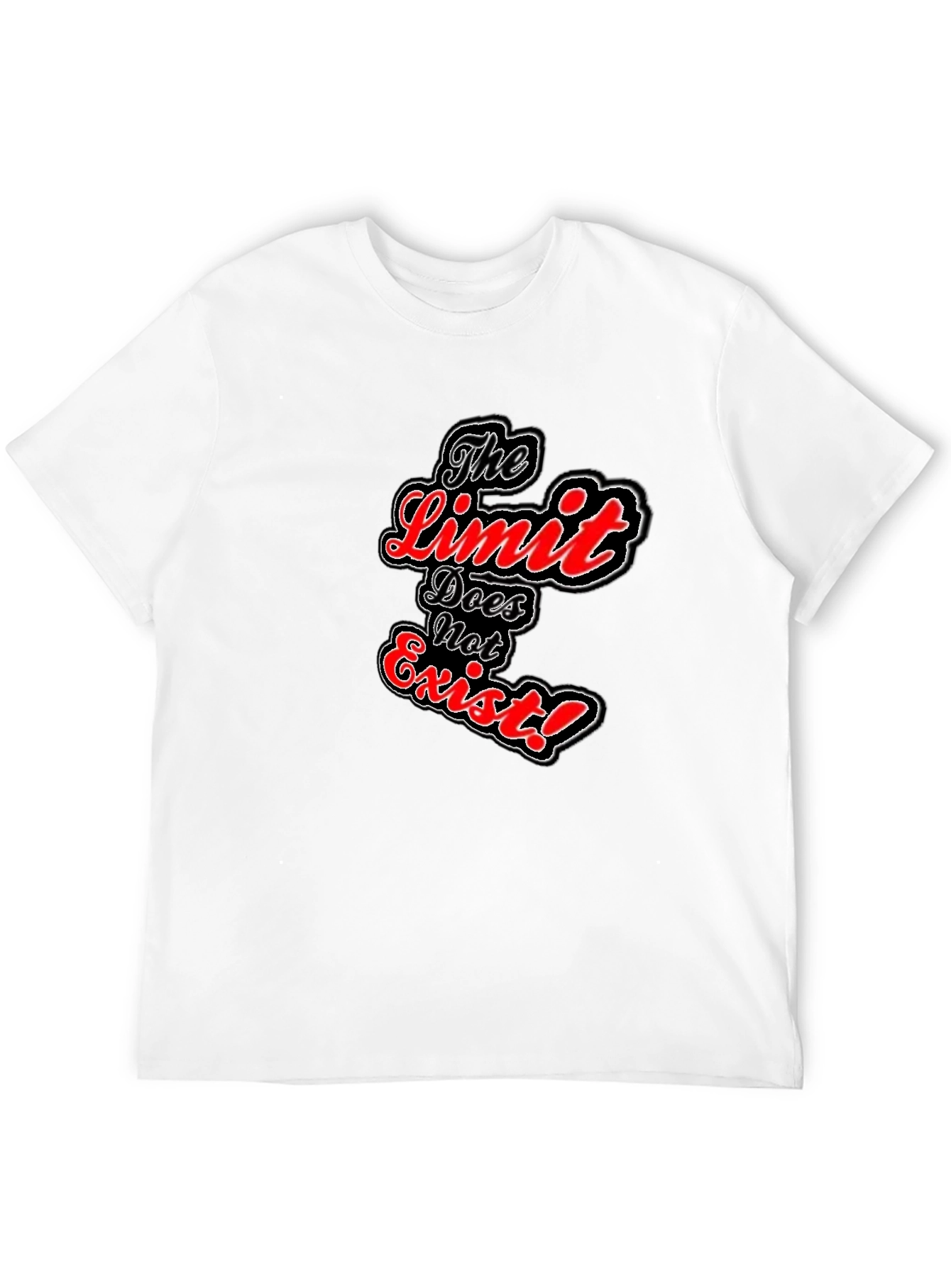 The Limit Does Not Exist Black Graphic Tee