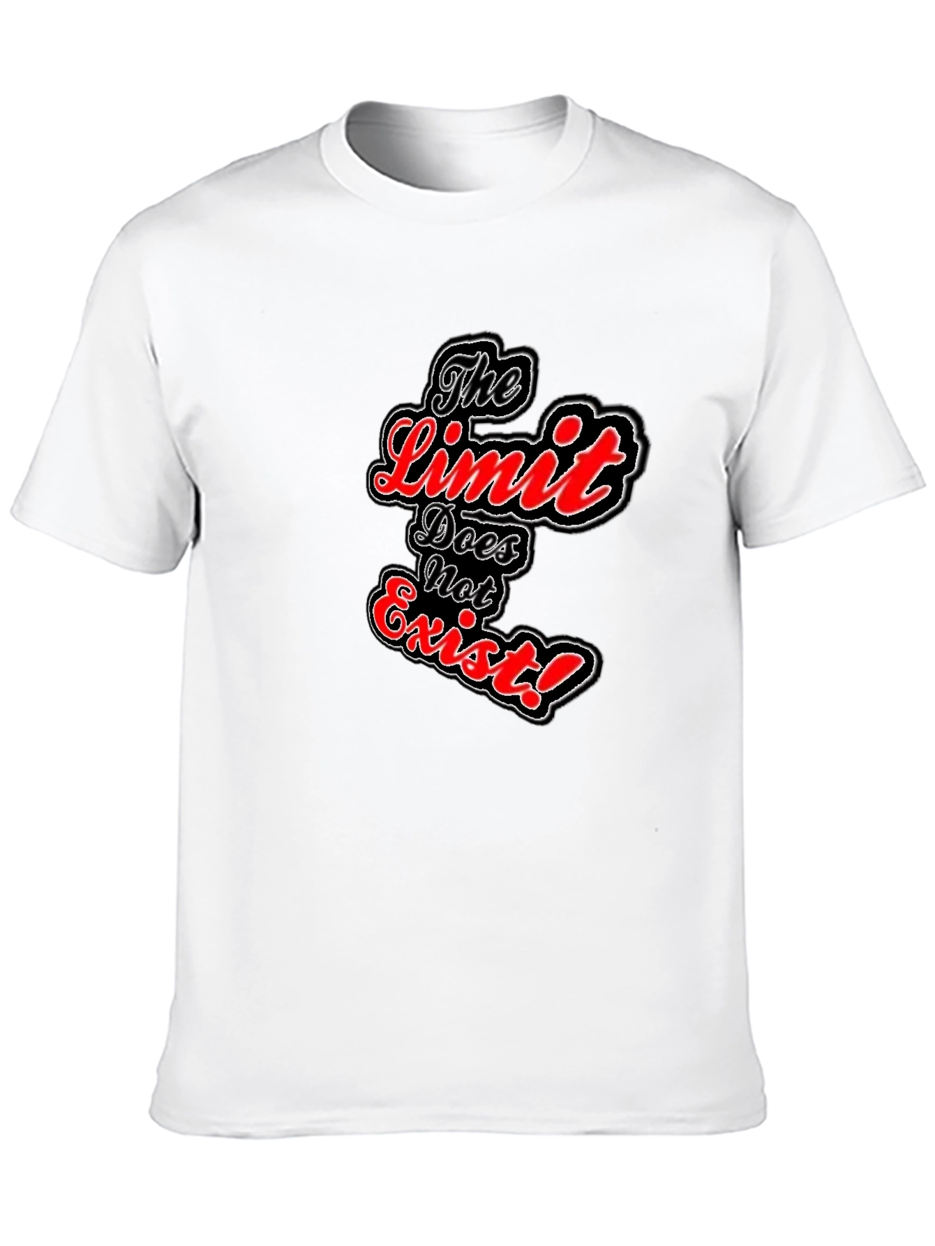 The Limit Does Not Exist Black Graphic Tee