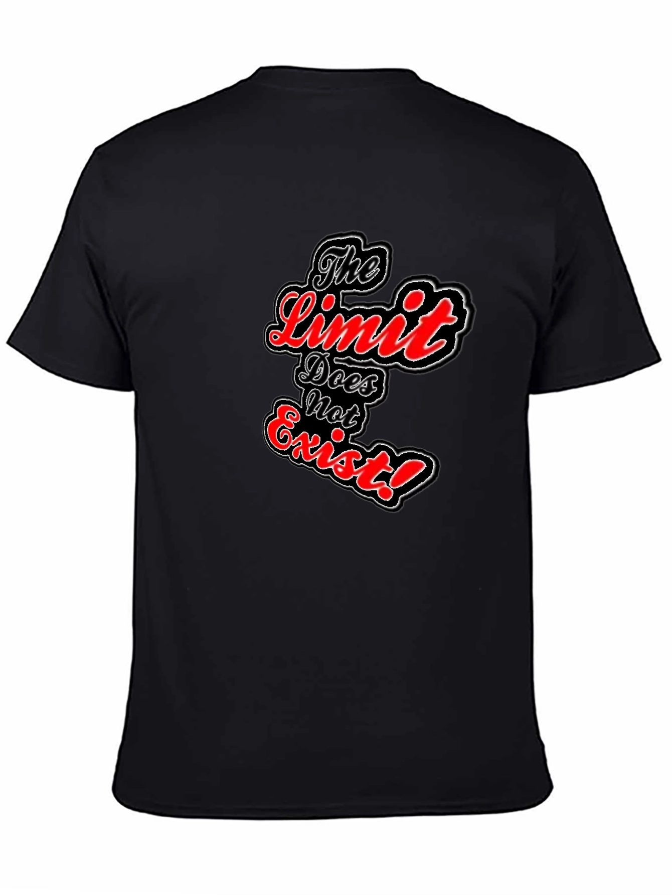 The Limit Does Not Exist Black Graphic Tee