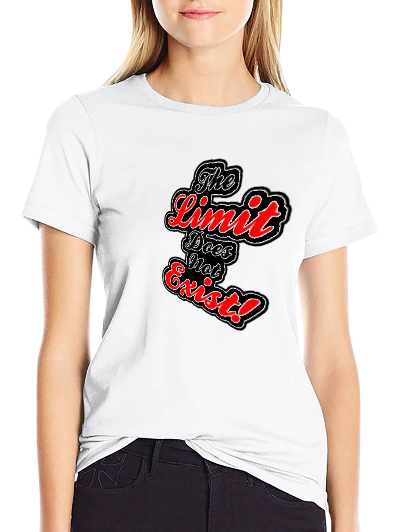 The Limit Does Not Exist Black Graphic Tee