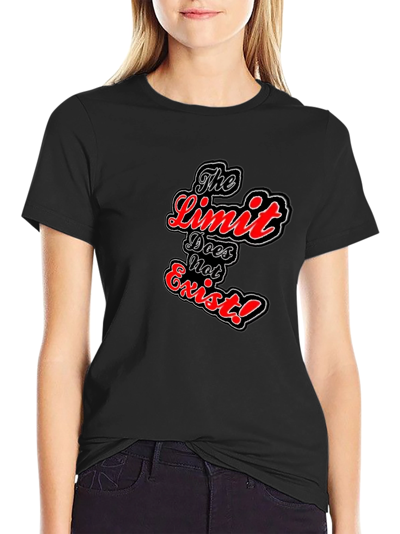 The Limit Does Not Exist Black Graphic Tee