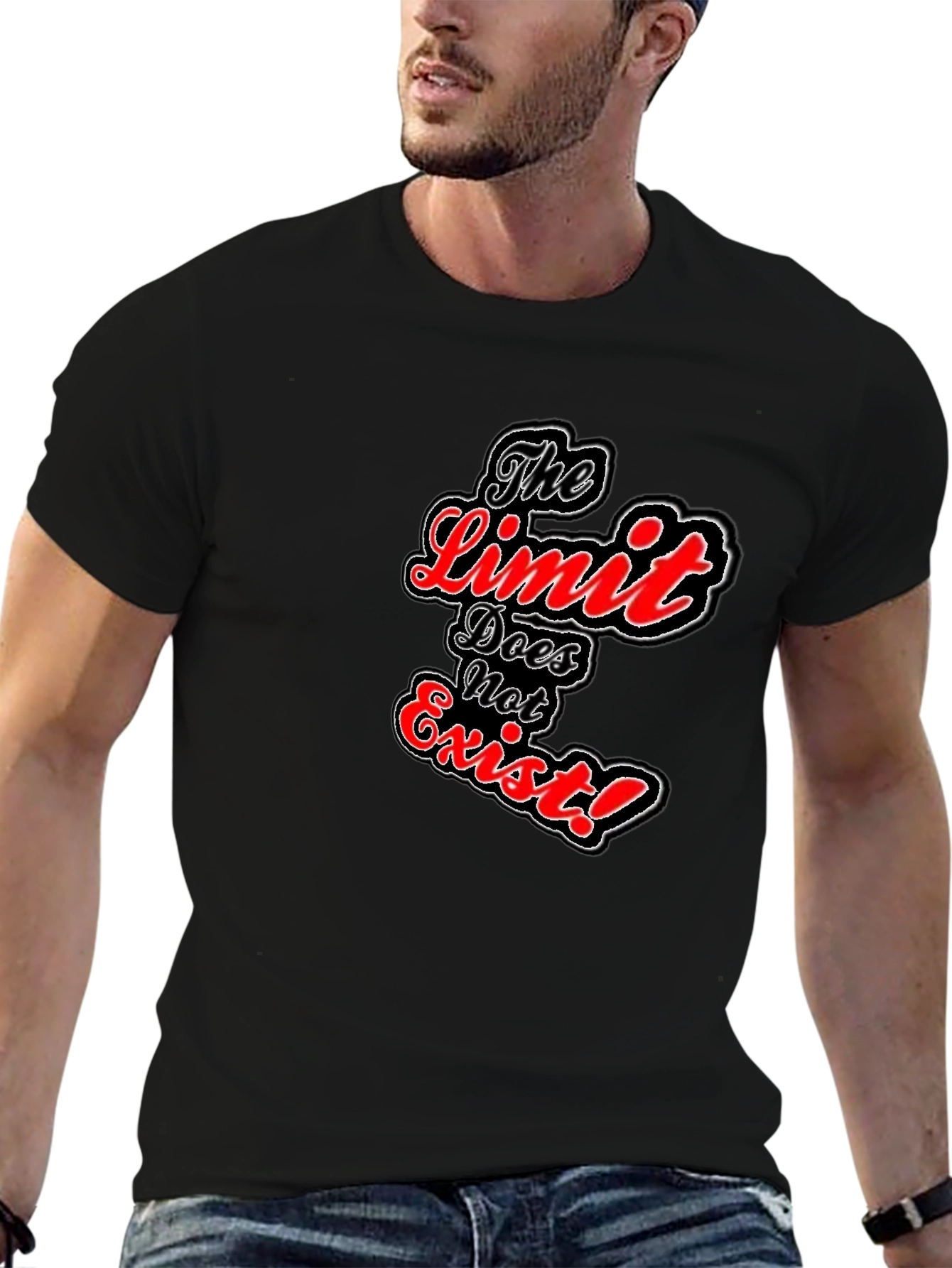 The Limit Does Not Exist Black Graphic Tee