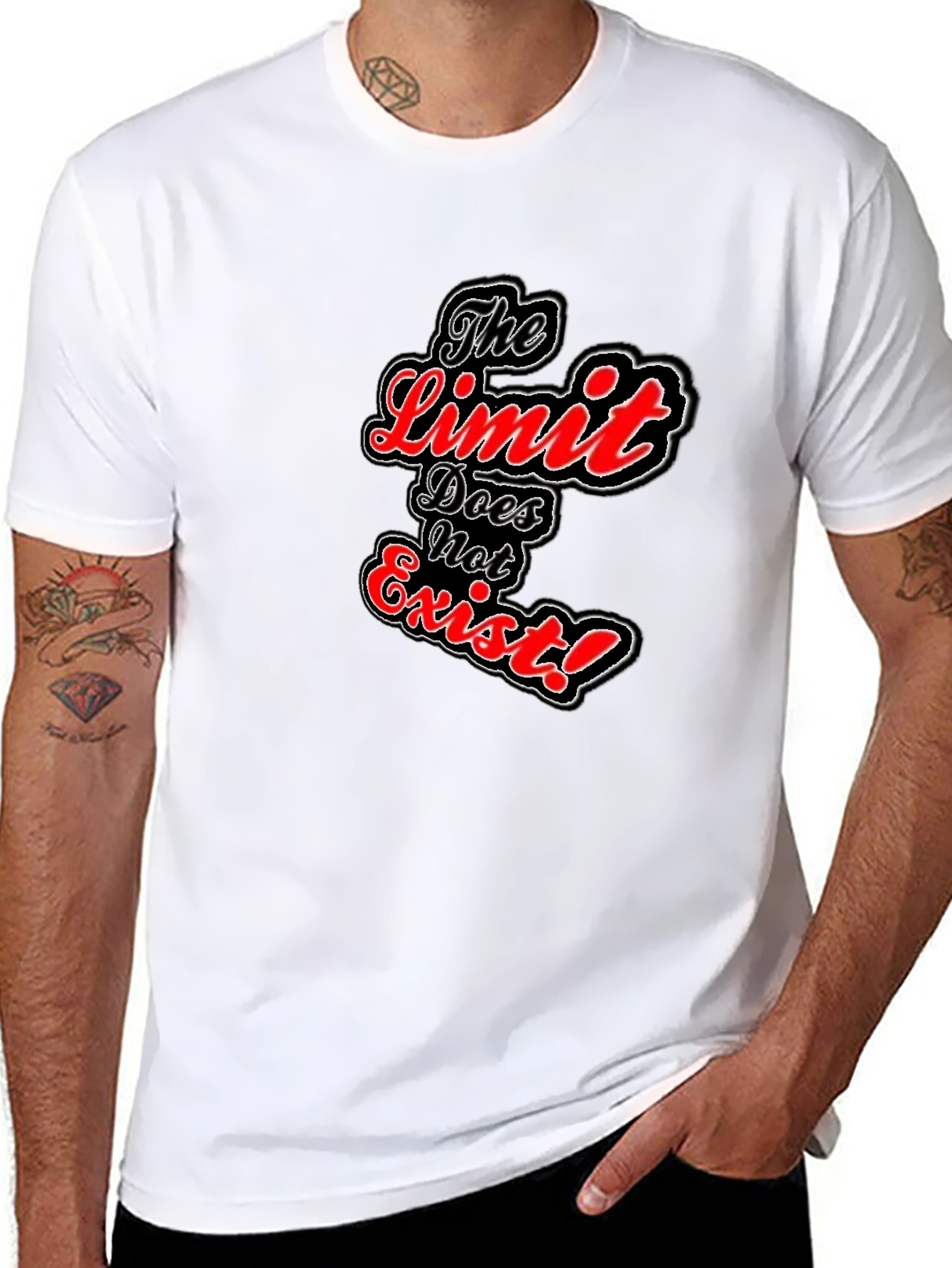 The Limit Does Not Exist Black Graphic Tee