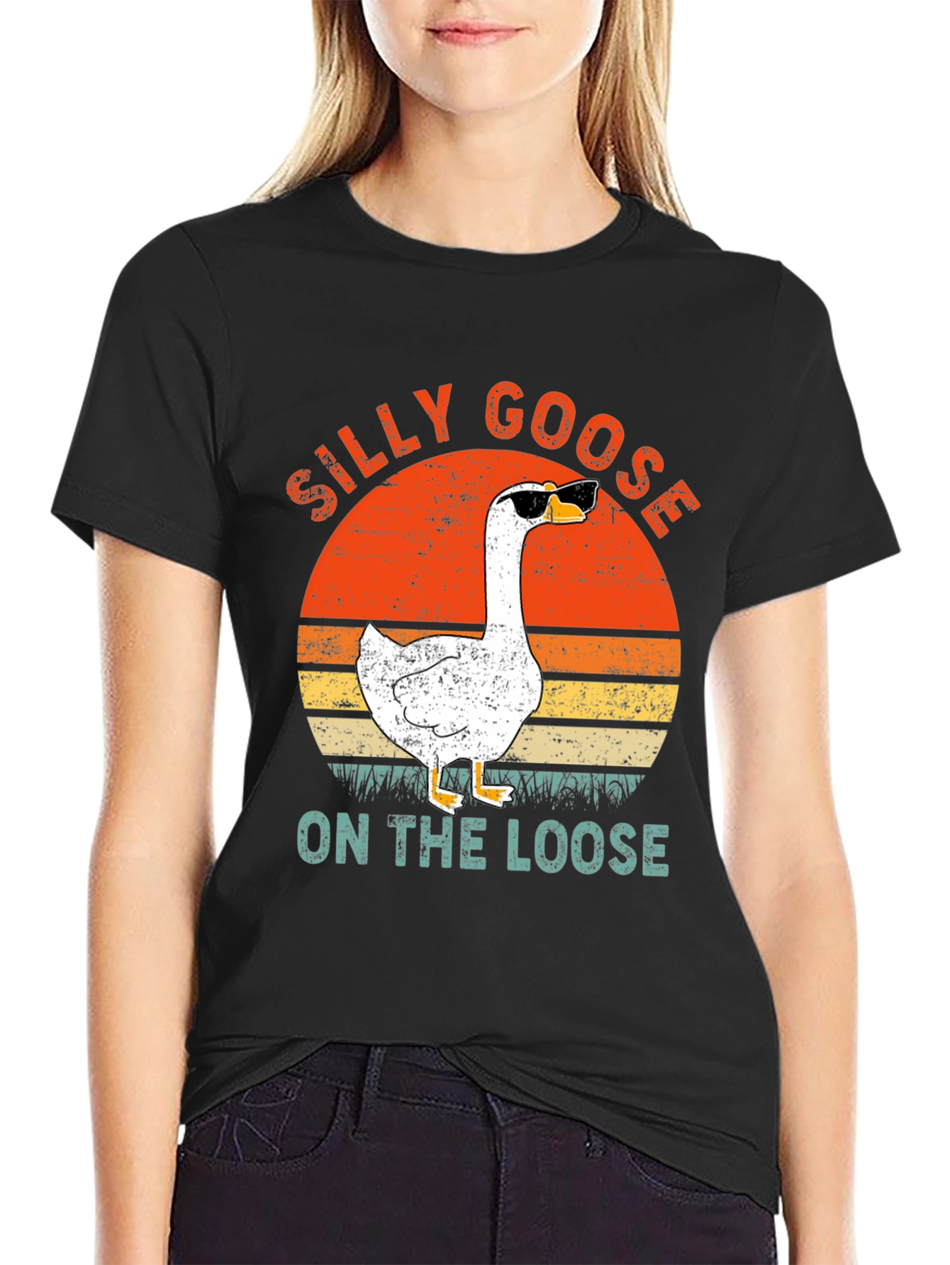 Silly Goose On The Loose Graphic T-Shirt