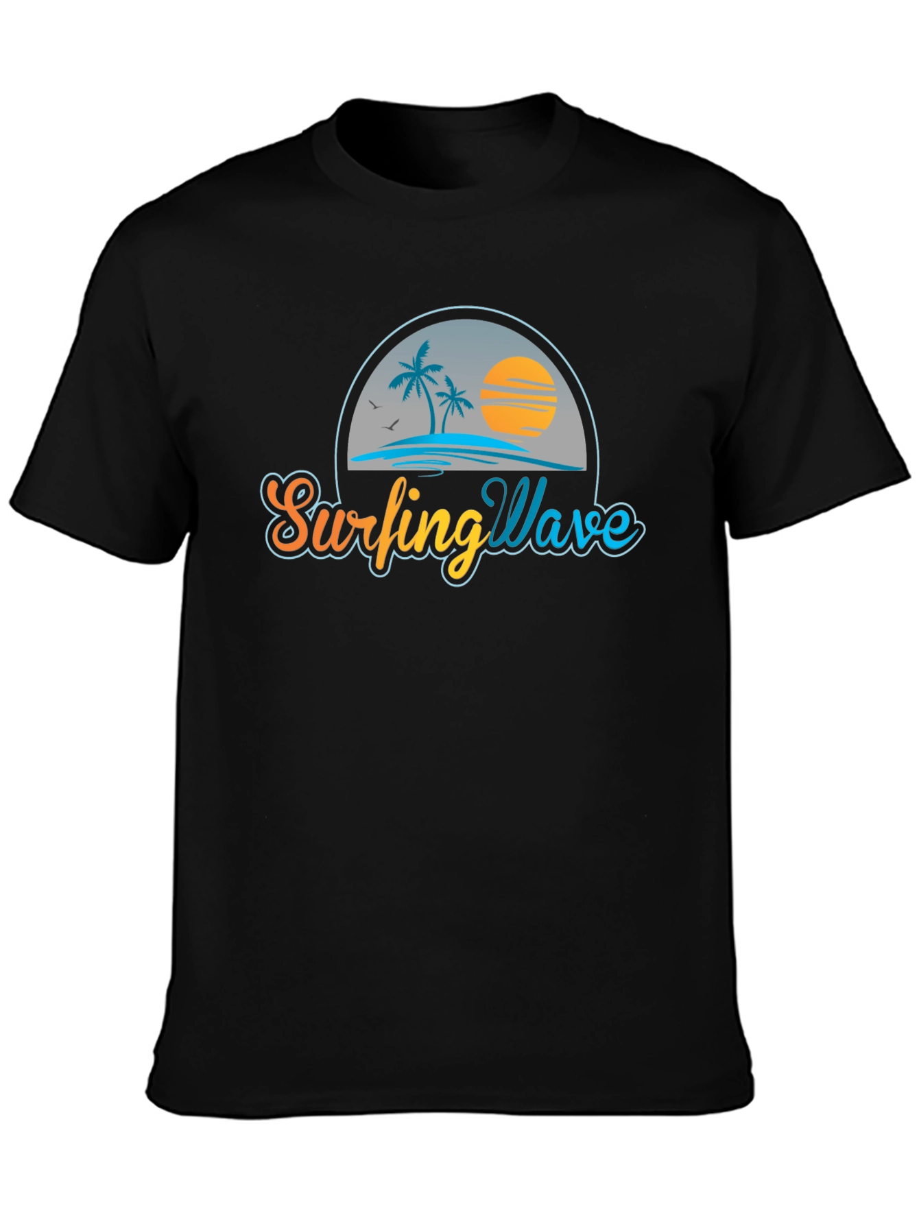 Surfing Wave Graphic Tee - Island Vibes