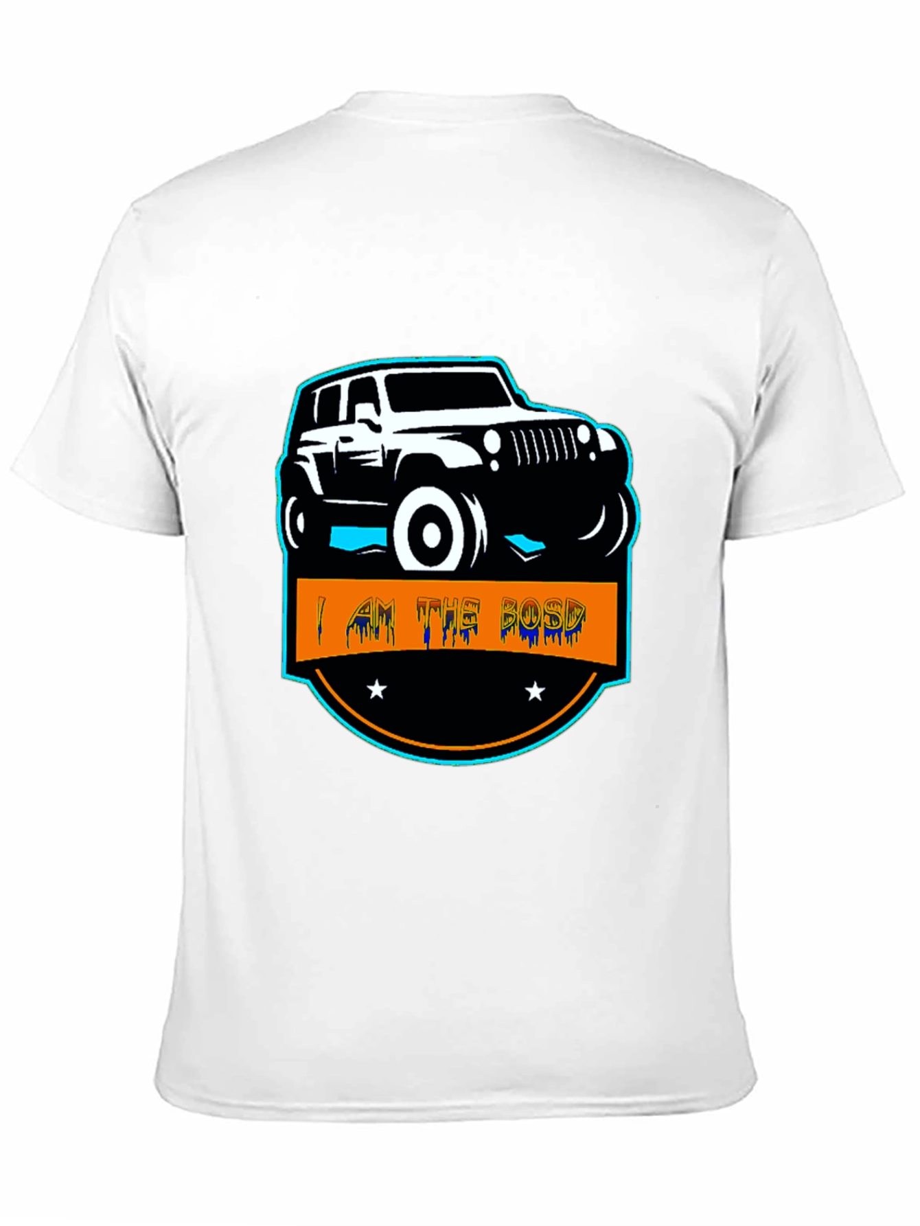 I AM THE BOSS Off-Road Jeep Black T-Shirt