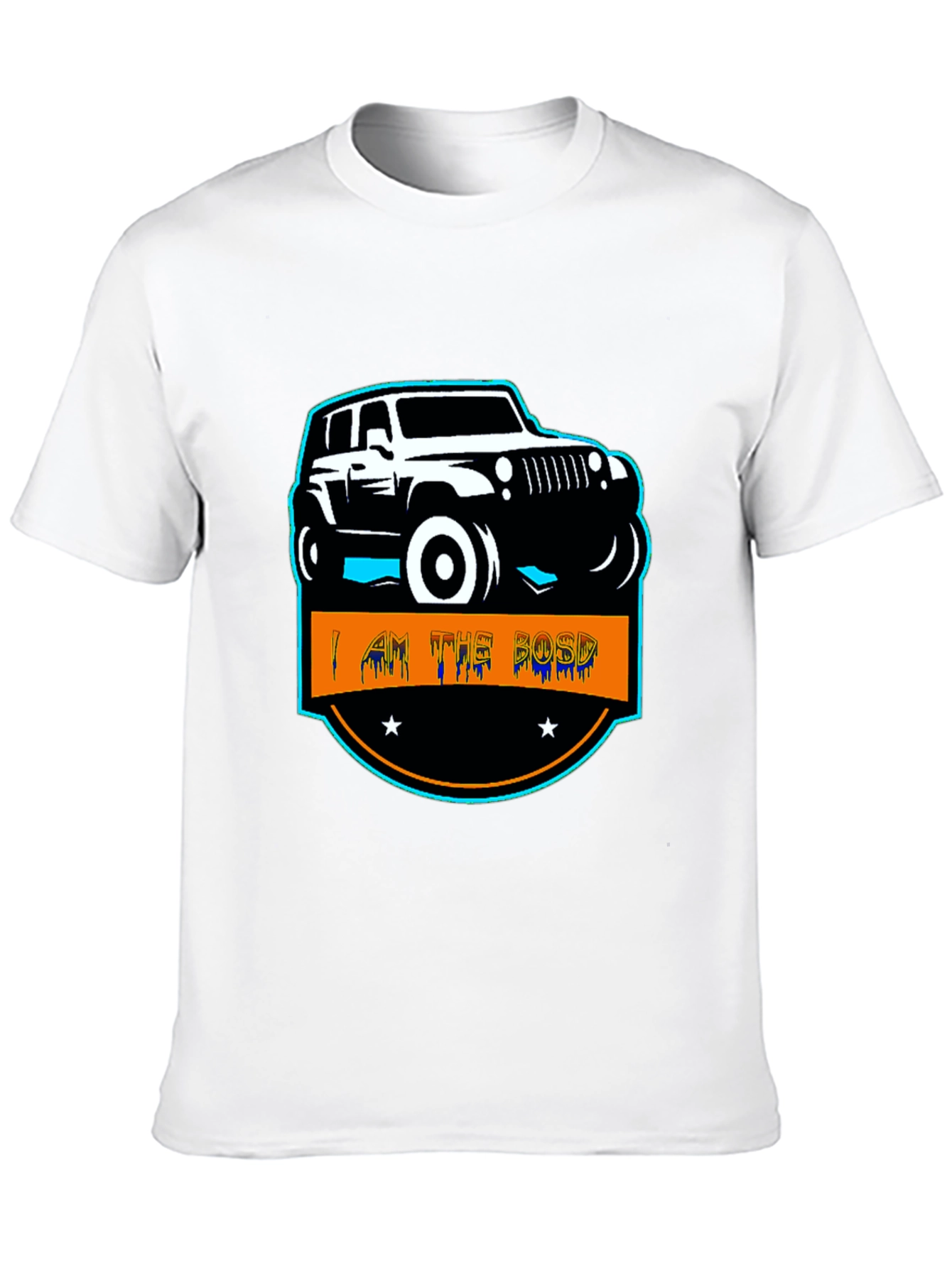 I AM THE BOSS Off-Road Jeep Black T-Shirt