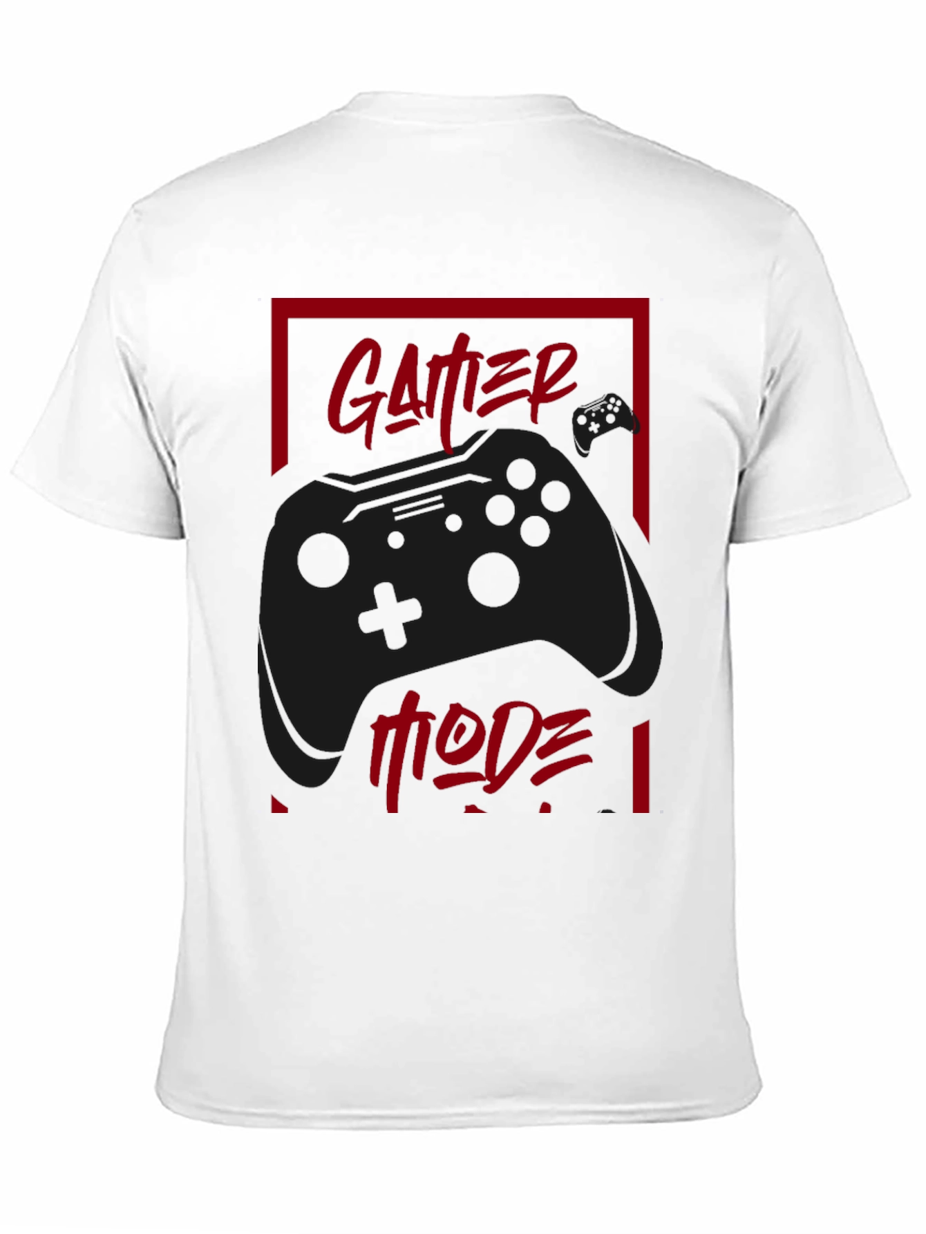 Gamer Mode Black T-Shirt - Controller Graphic