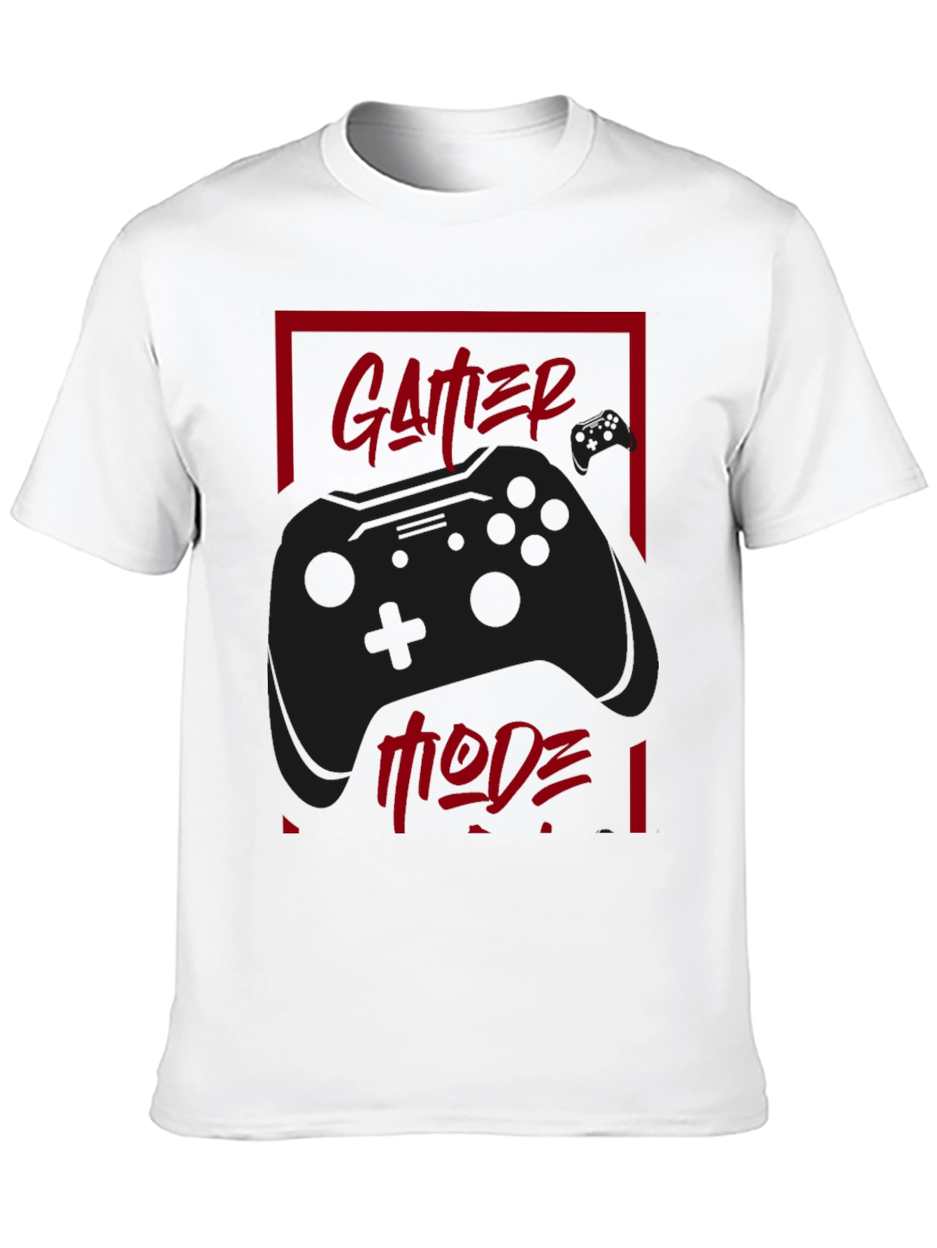 Gamer Mode Black T-Shirt - Controller Graphic