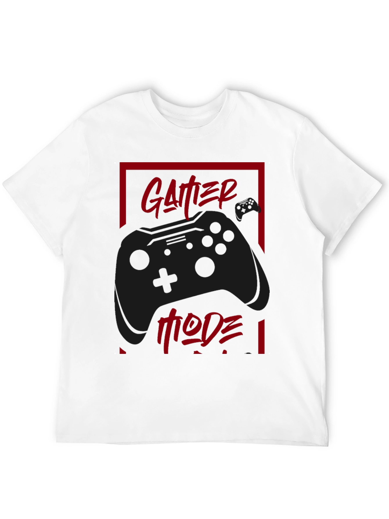 Gamer Mode Black T-Shirt - Controller Graphic