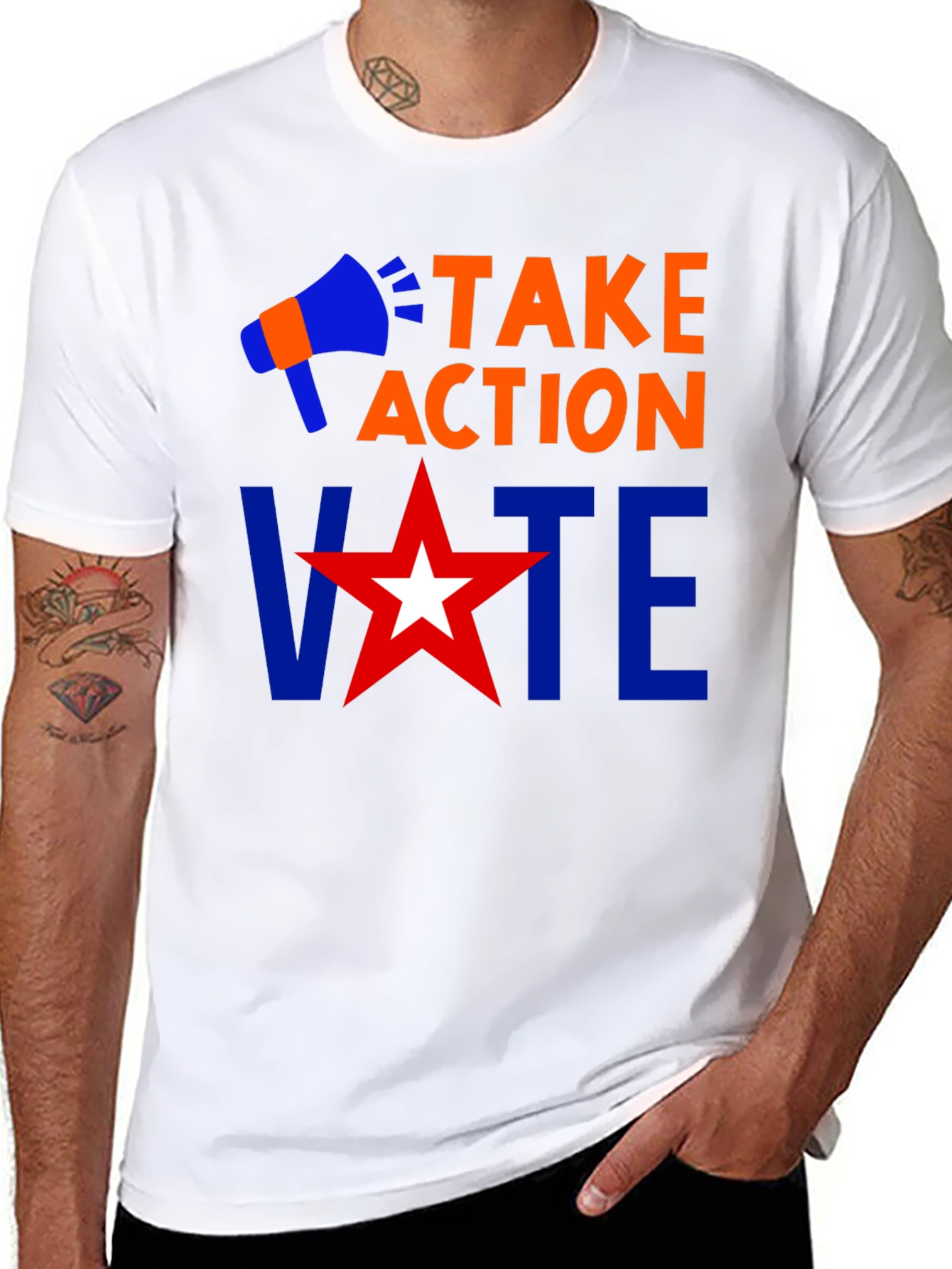 Take Action Vote T-Shirt - Political Awareness Tee