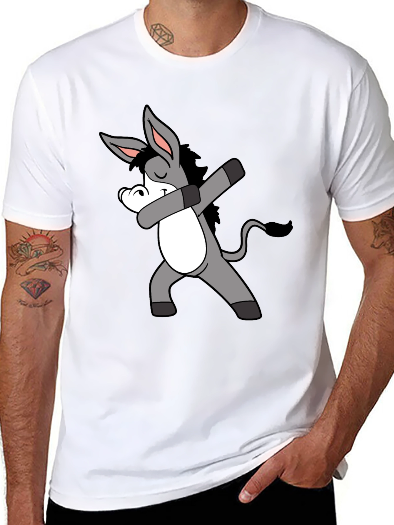 Dabbing Donkey Graphic Tee - Fun & Unique!