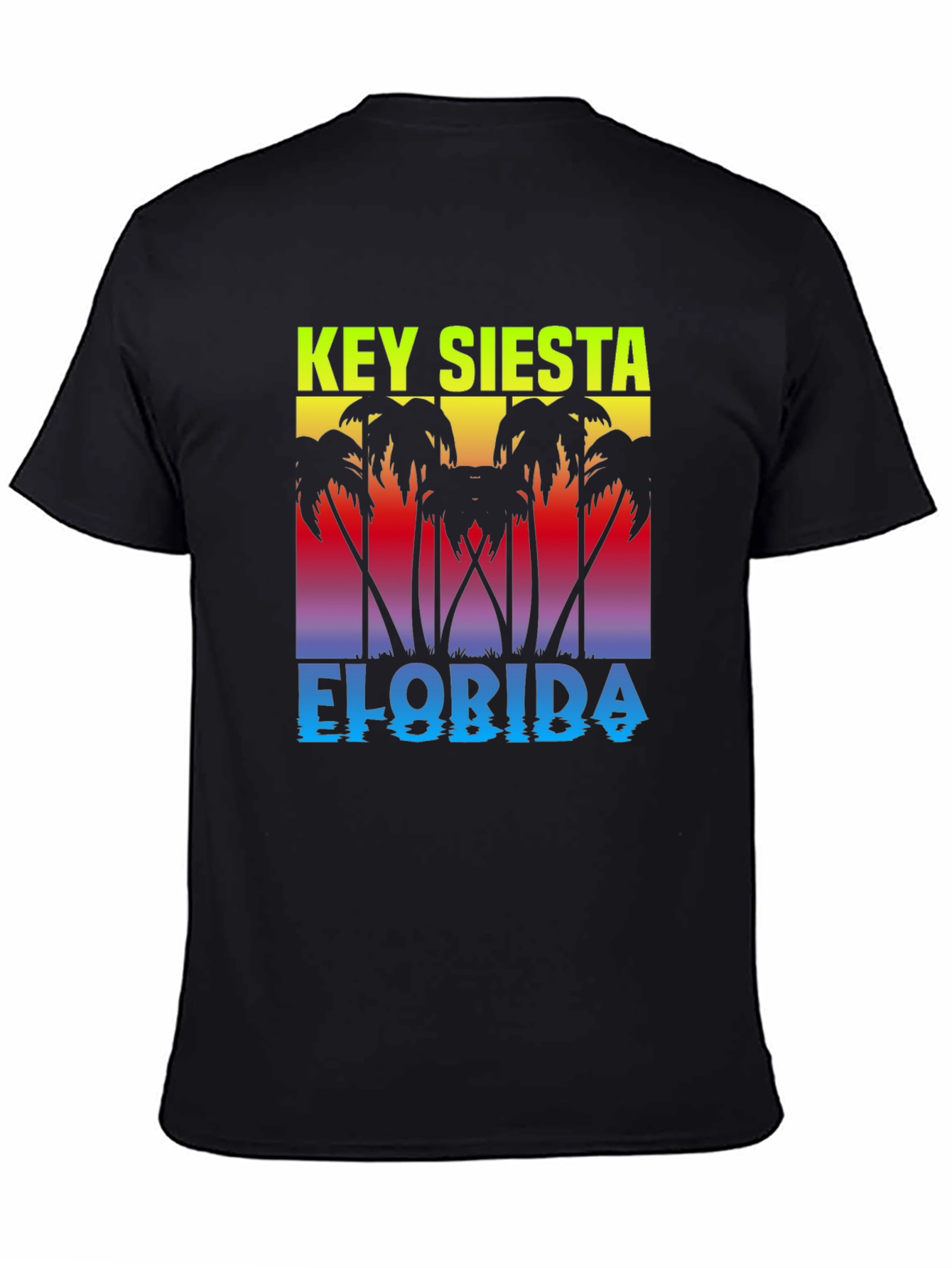 Key Siesta Florida Black T-Shirt