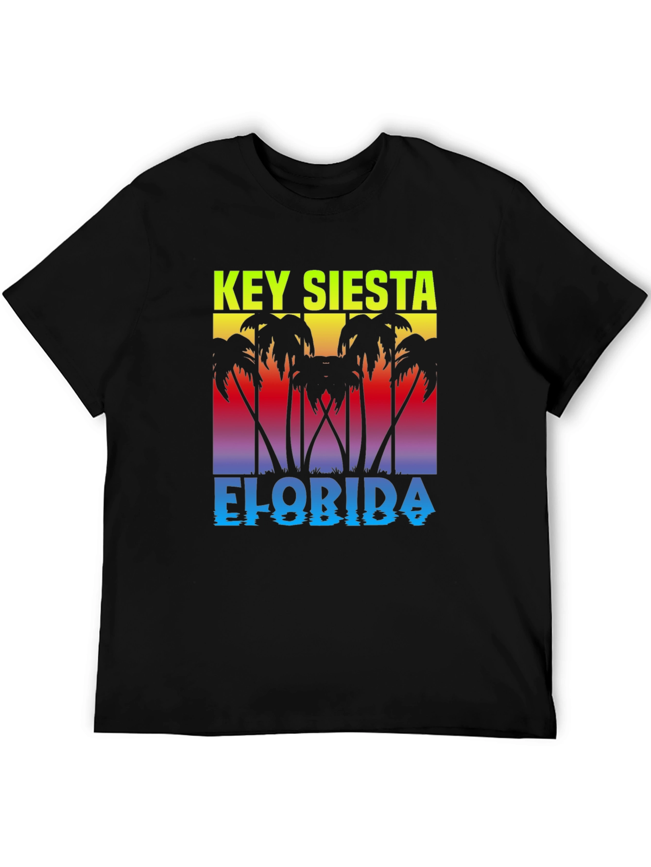 Key Siesta Florida Black T-Shirt