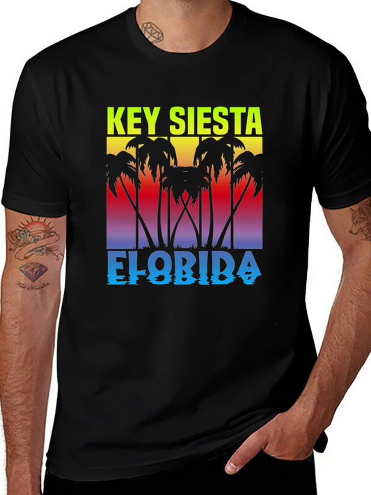 Key Siesta Florida Black T-Shirt
