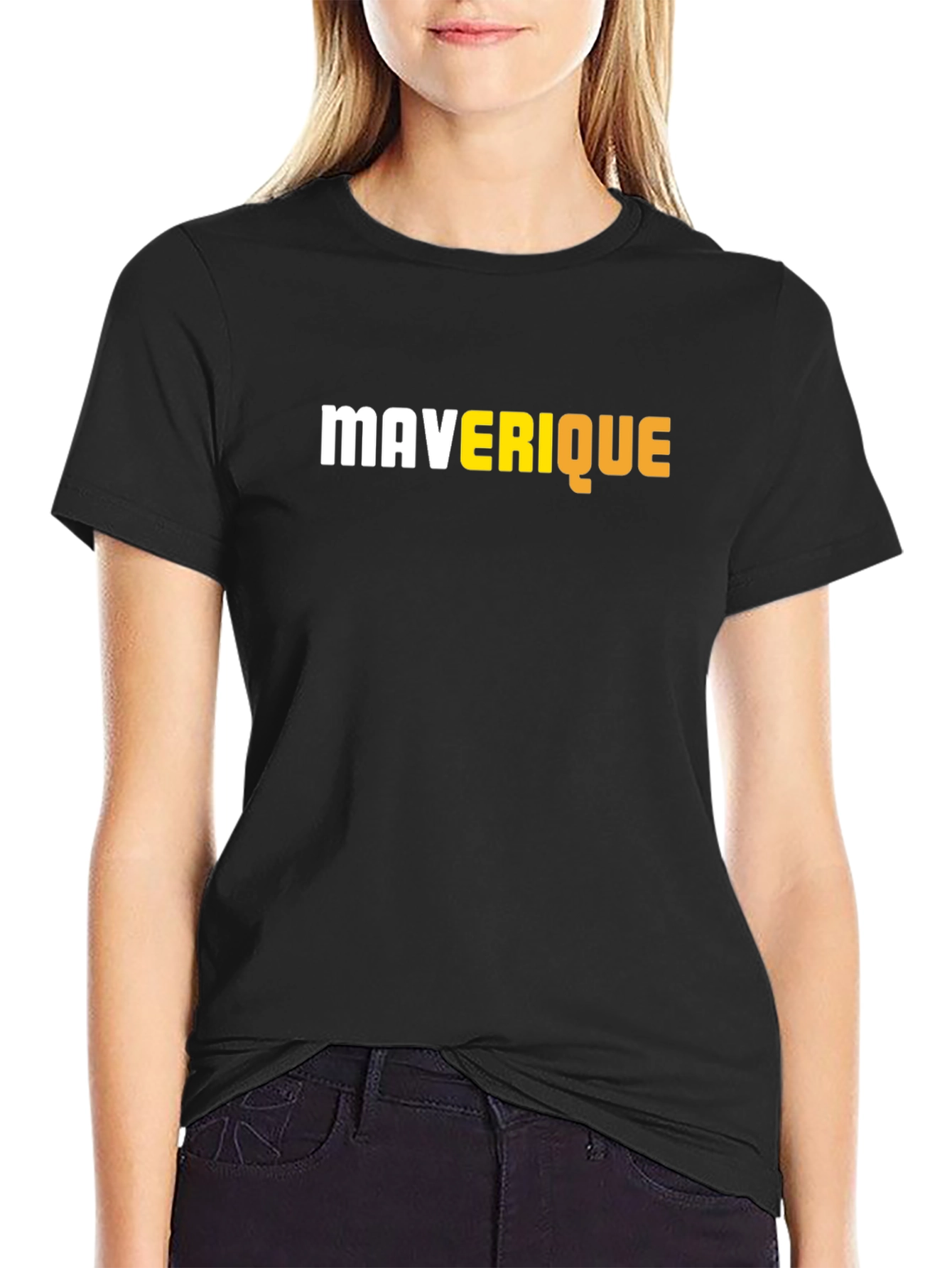 Maverique Graphic Tee - Stylish Black T-Shirt