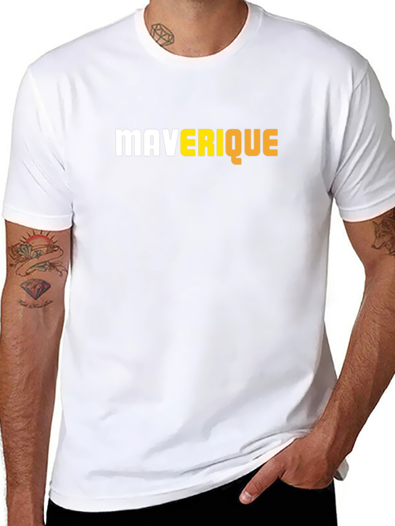 Maverique Graphic Tee - Stylish Black T-Shirt