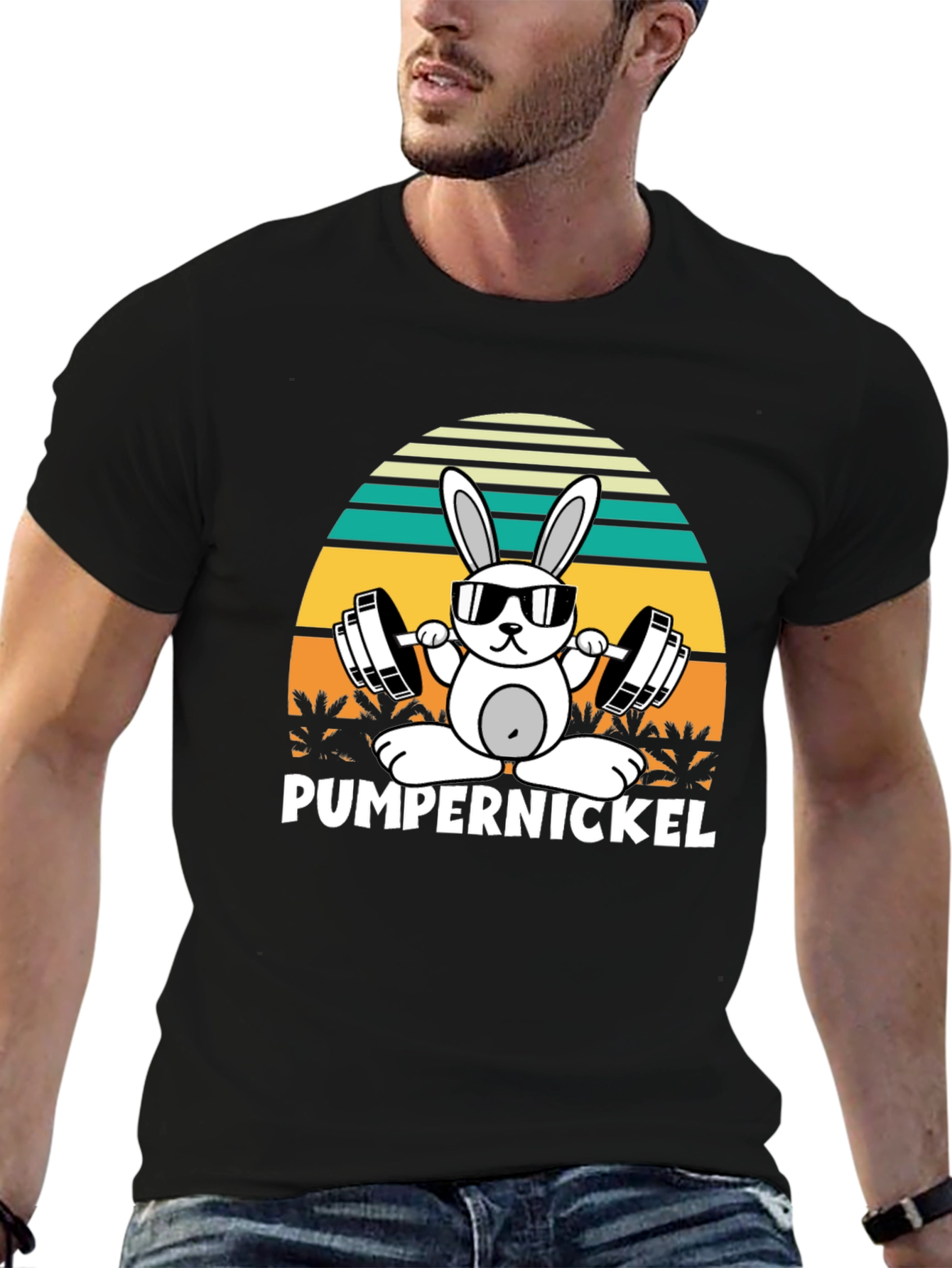 Pumpernickel Bunny Workout T-Shirt