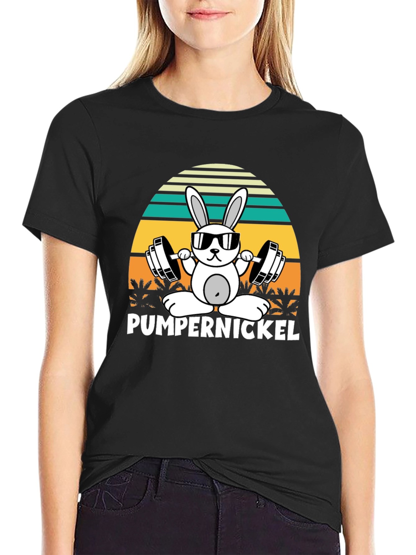 Pumpernickel Bunny Workout T-Shirt
