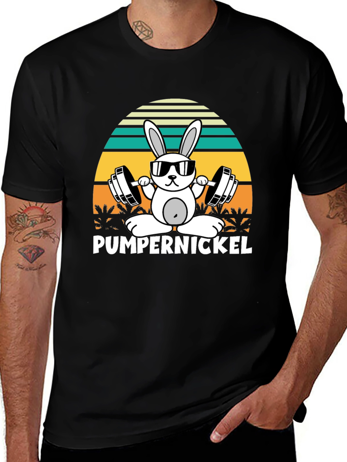 Pumpernickel Bunny Workout T-Shirt