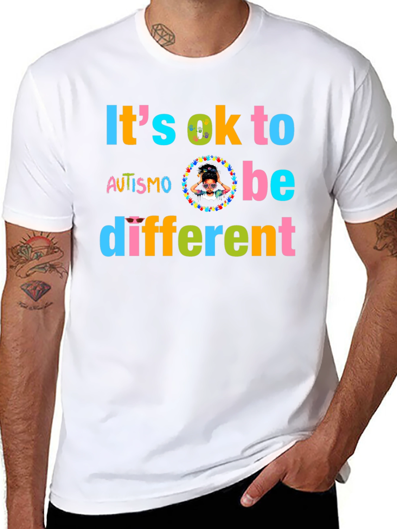 Autism Awareness T-Shirt - Its OK to be Different