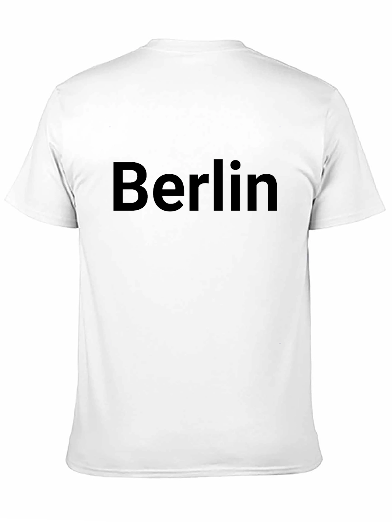 Berlin Text Black T-Shirt Casual Wear