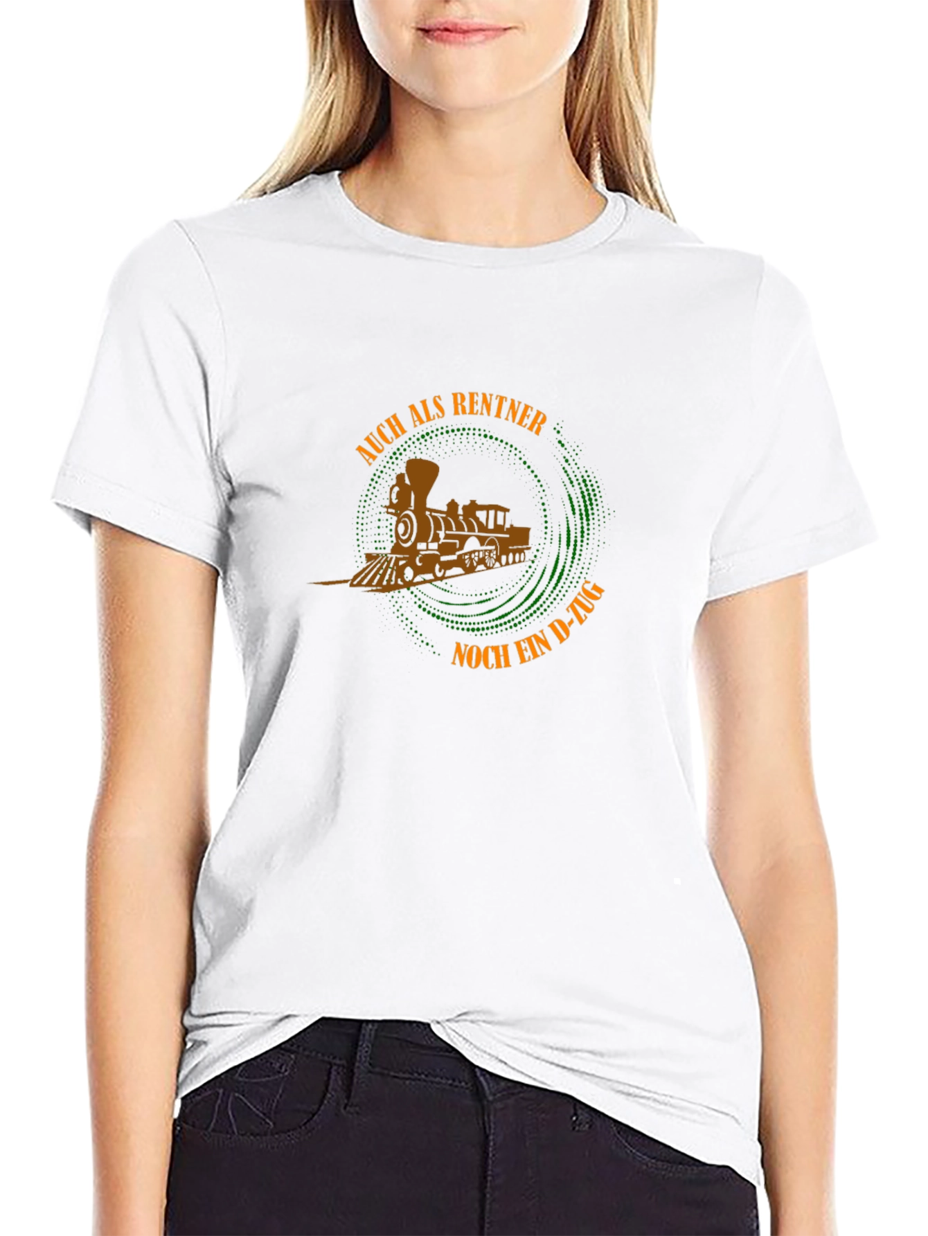 Retirement Train Black Graphic T-Shirt