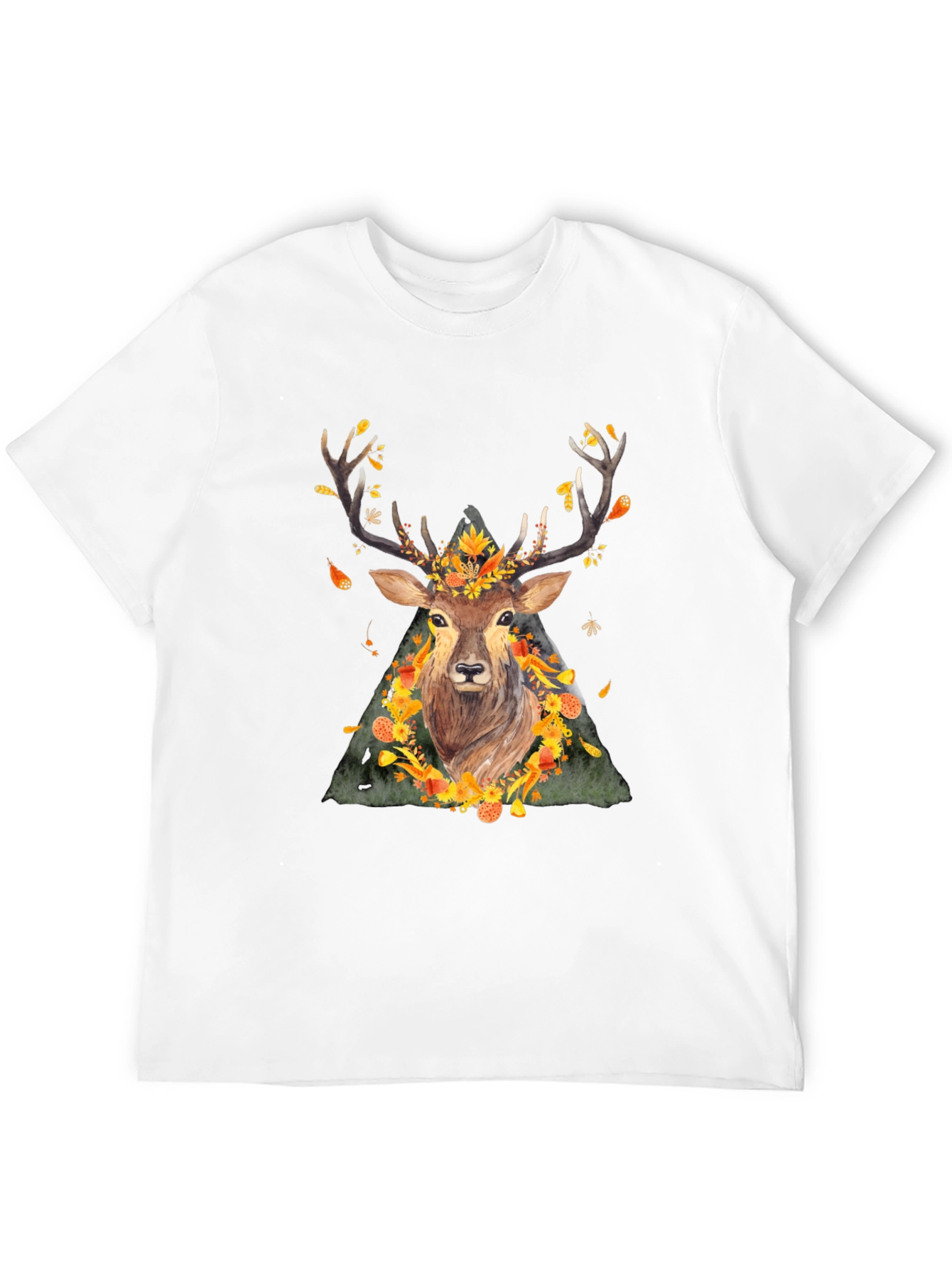 Autumn Deer Graphic Tee - Nature Inspired Shirt