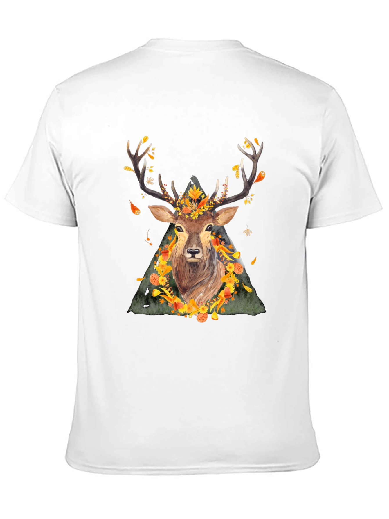 Autumn Deer Graphic Tee - Nature Inspired Shirt
