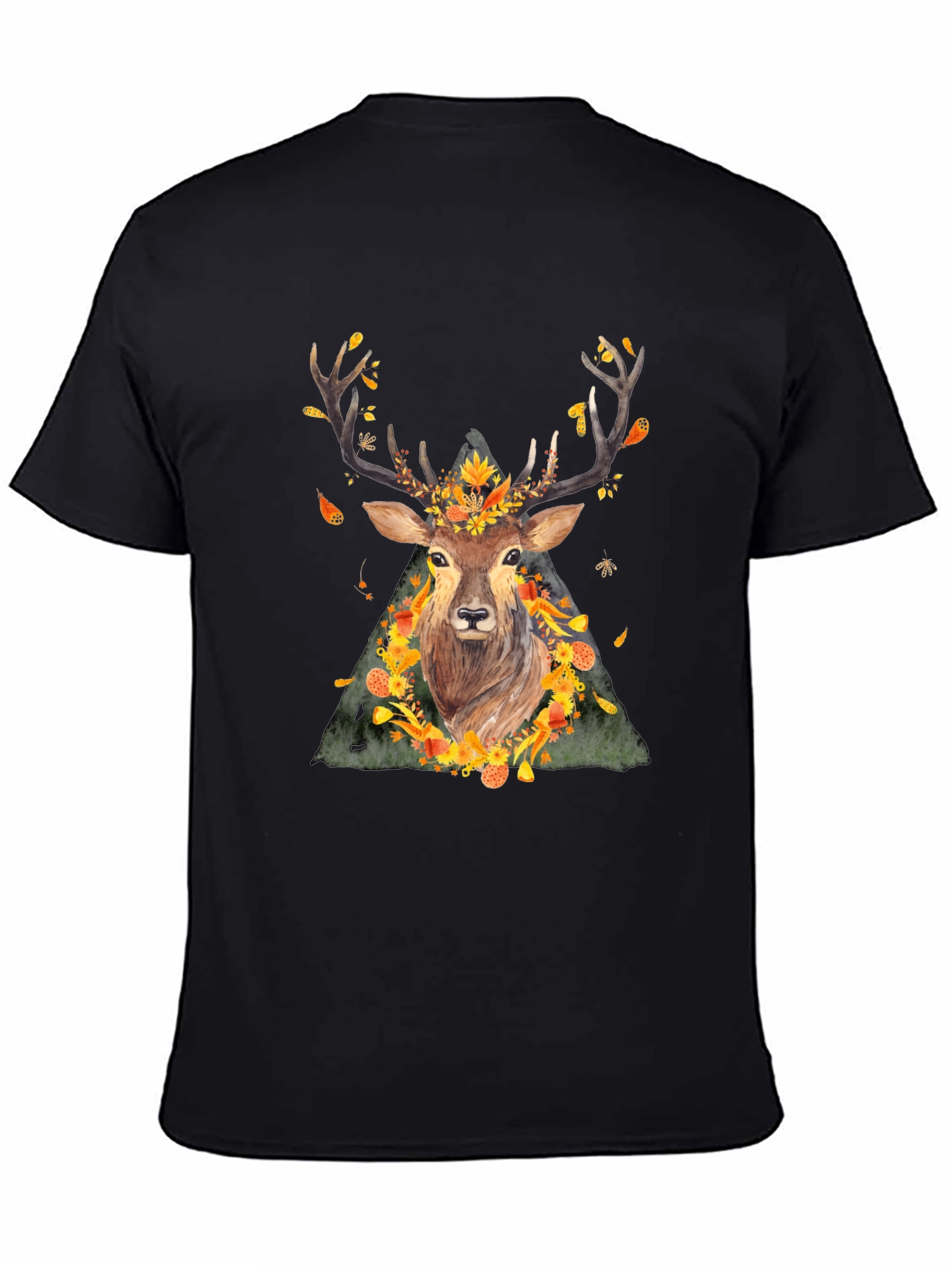 Autumn Deer Graphic Tee - Nature Inspired Shirt