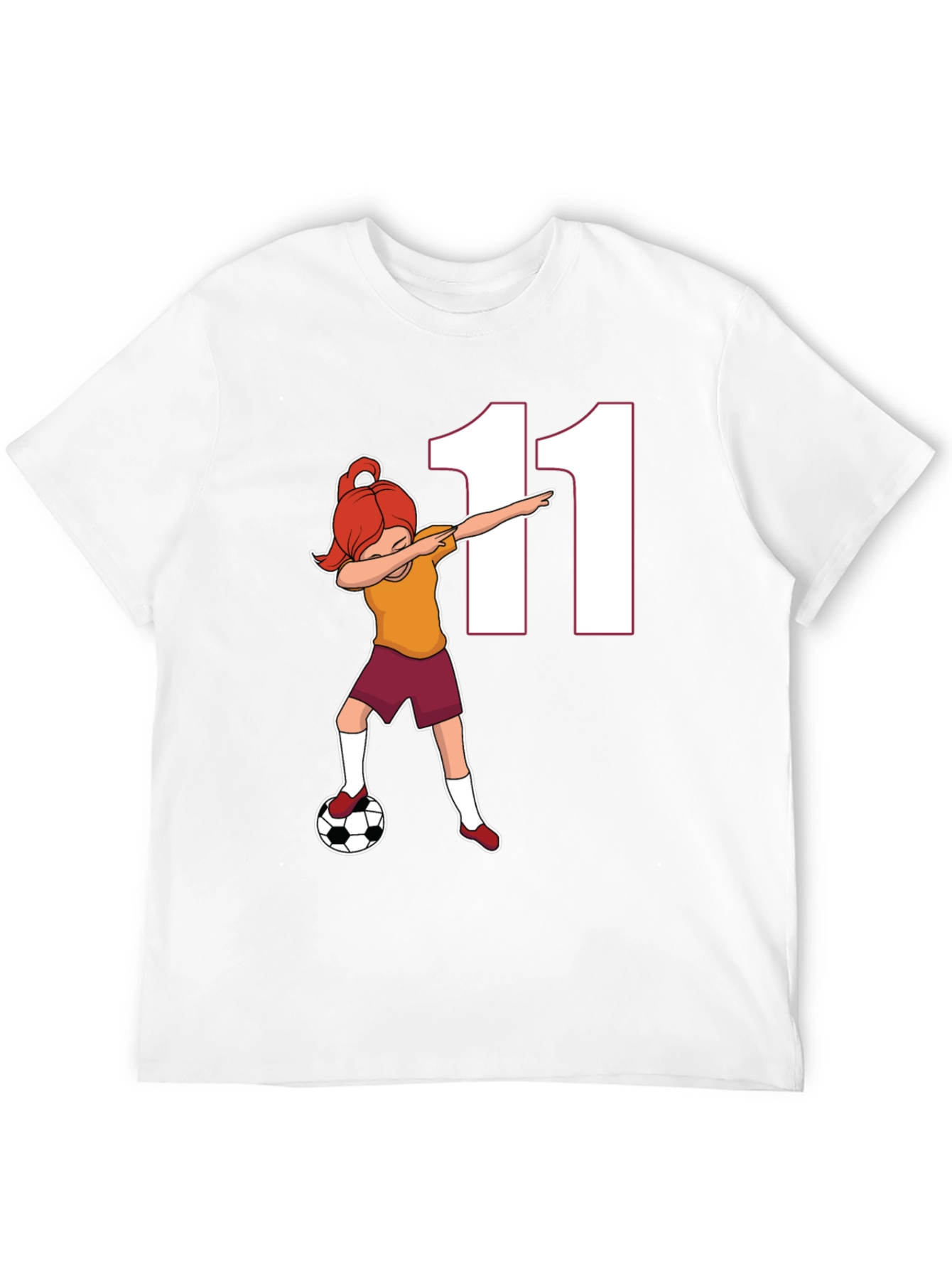 Soccer Girl Dab T-Shirt Number 11