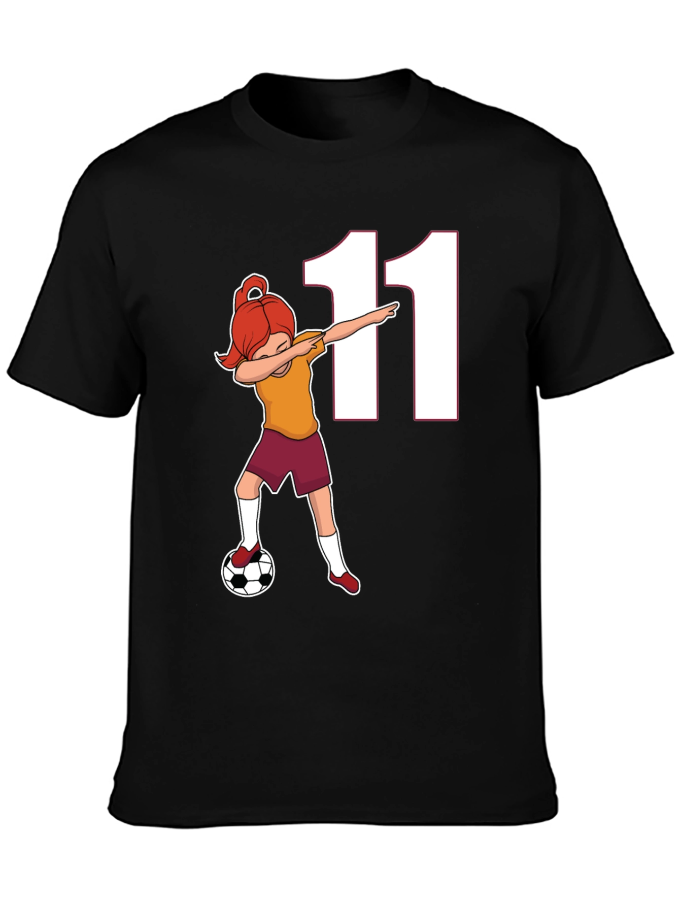 Soccer Girl Dab T-Shirt Number 11