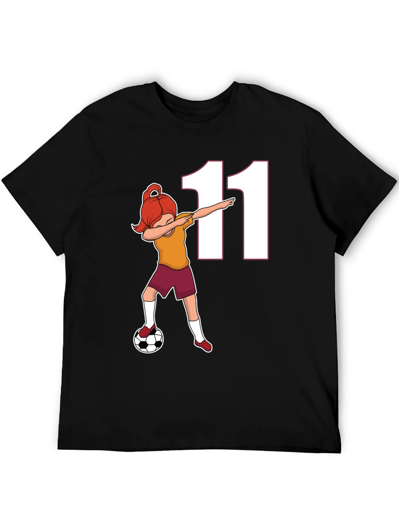 Soccer Girl Dab T-Shirt Number 11