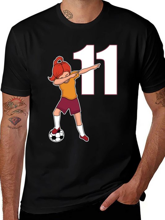 Soccer Girl Dab T-Shirt Number 11