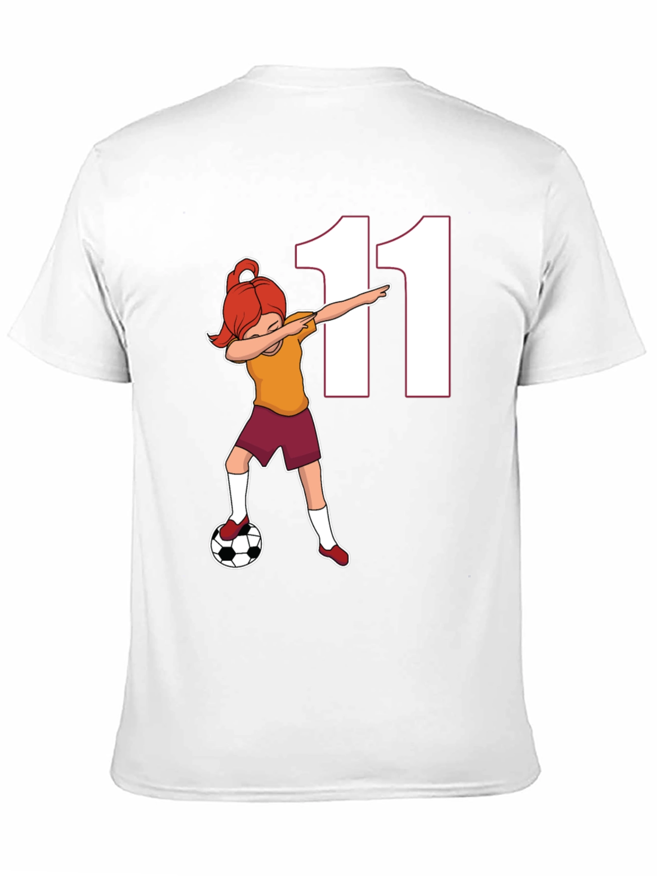 Soccer Girl Dab T-Shirt Number 11