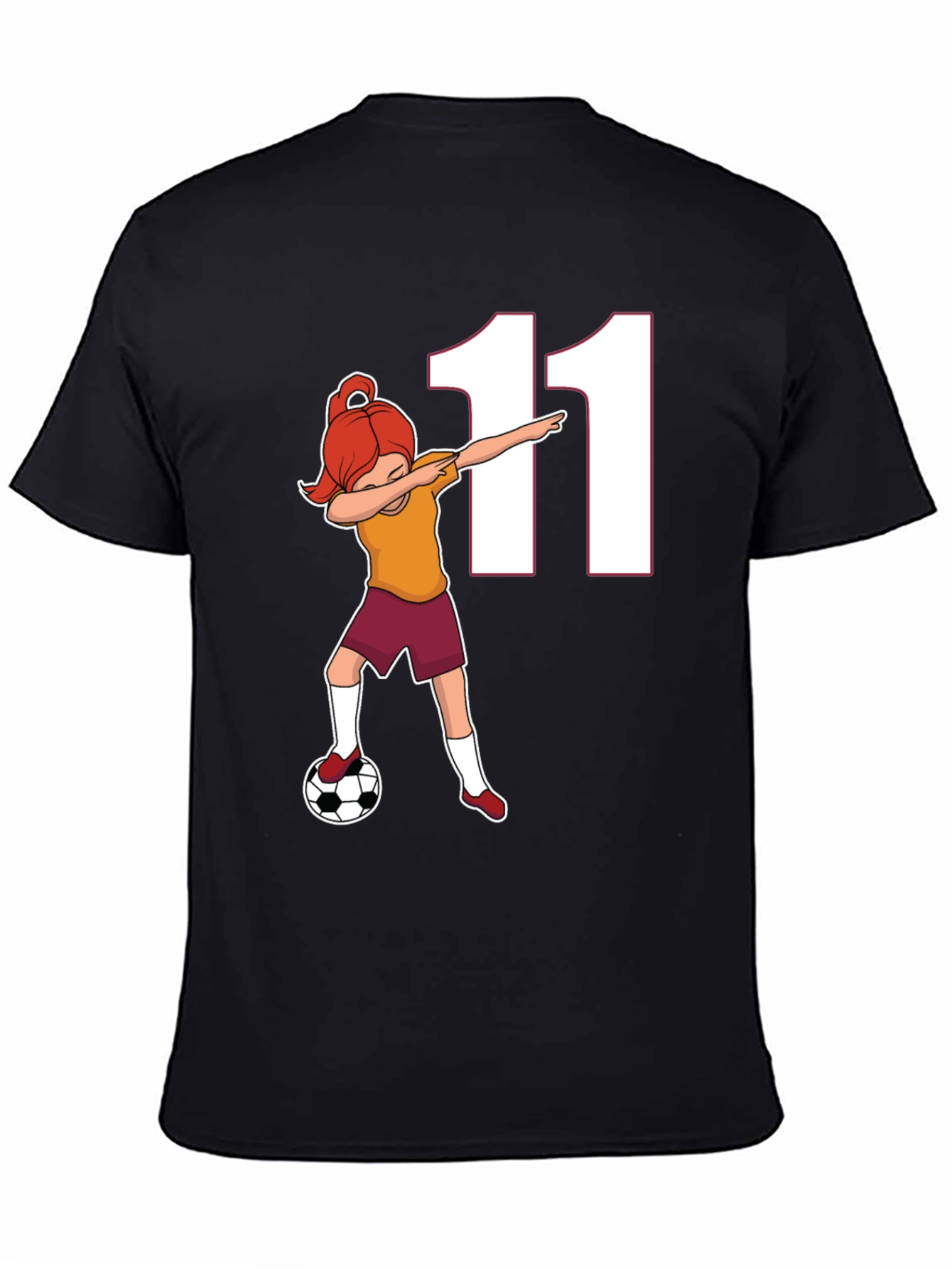 Soccer Girl Dab T-Shirt Number 11