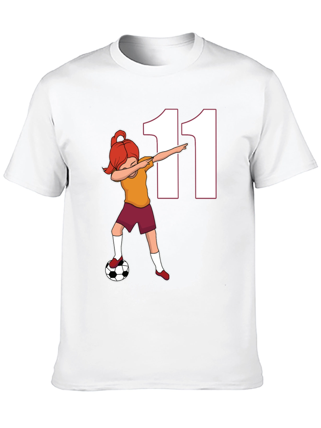 Soccer Girl Dab T-Shirt Number 11