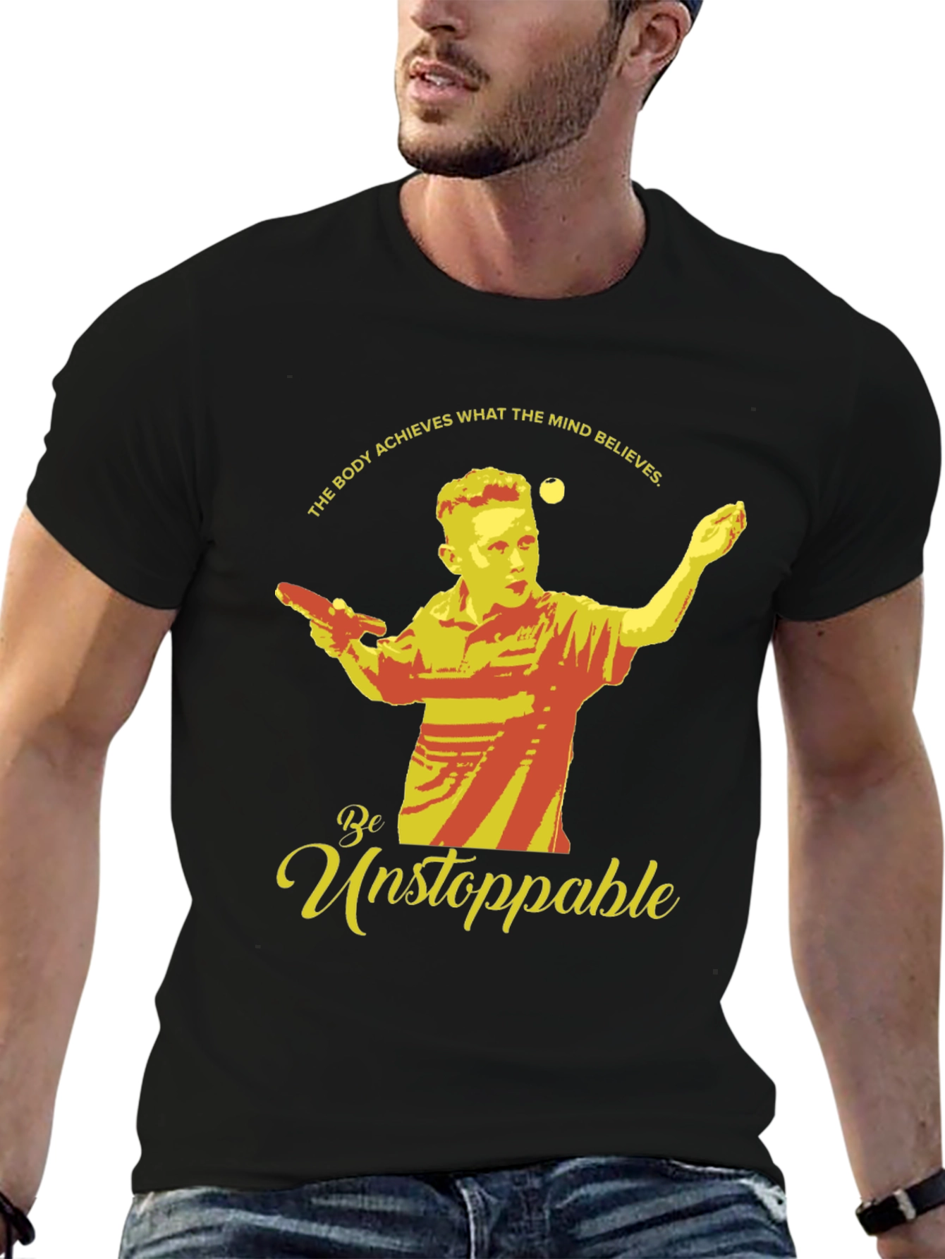Unstoppable Table Tennis Player Graphic Tee