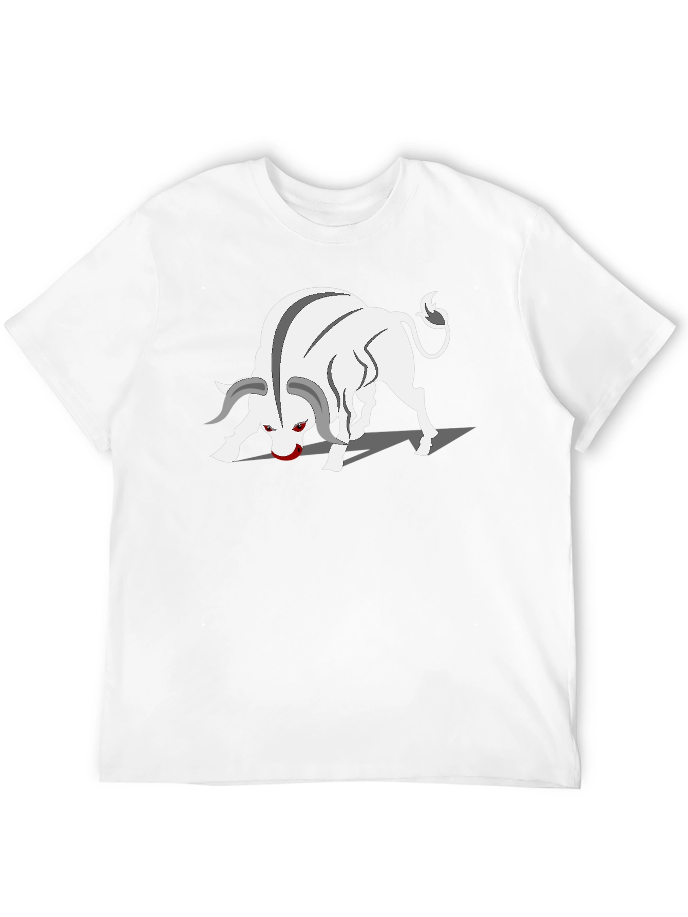 Bull Graphic Tee - Black Cotton Blend