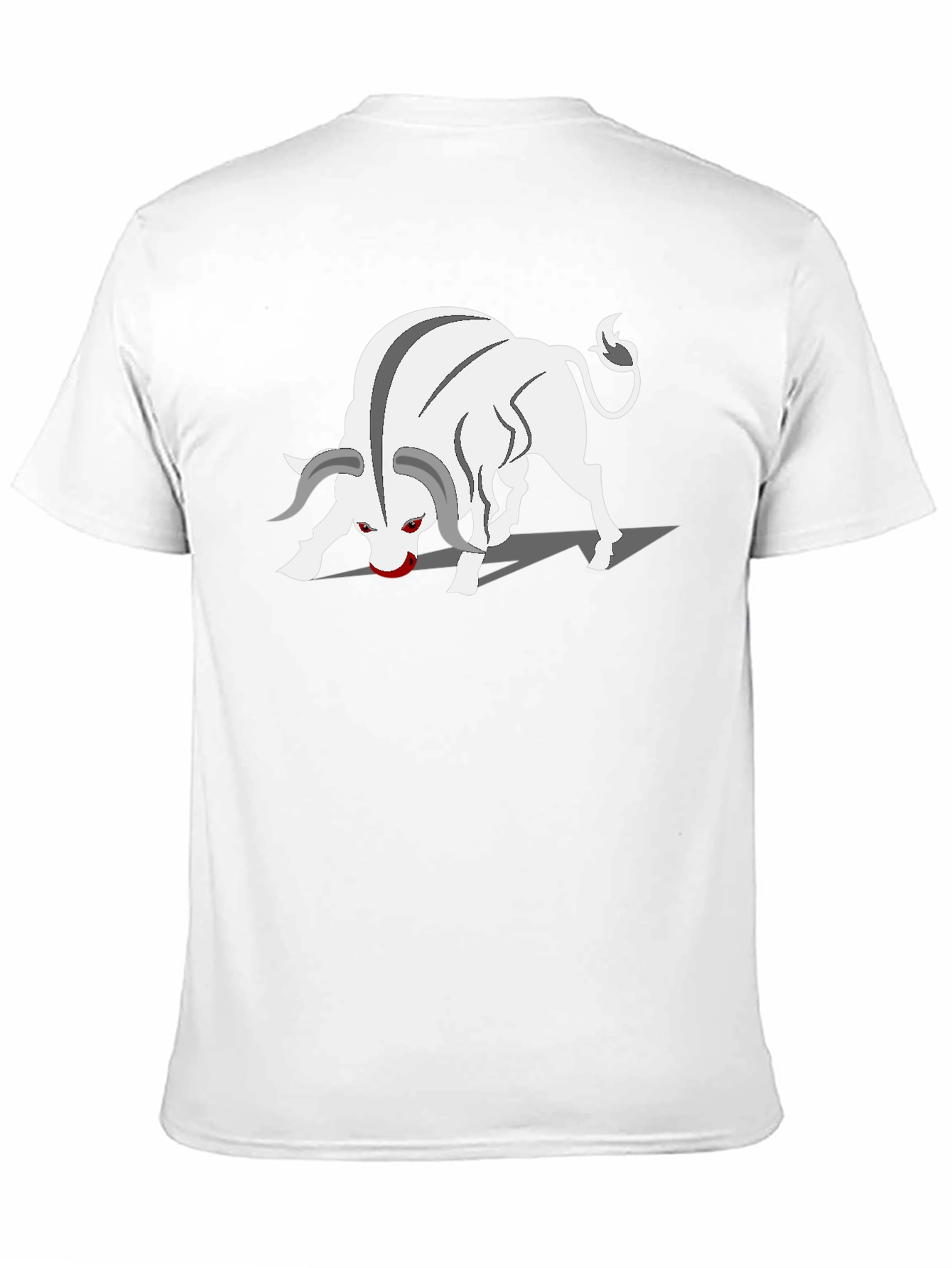 Bull Graphic Tee - Black Cotton Blend