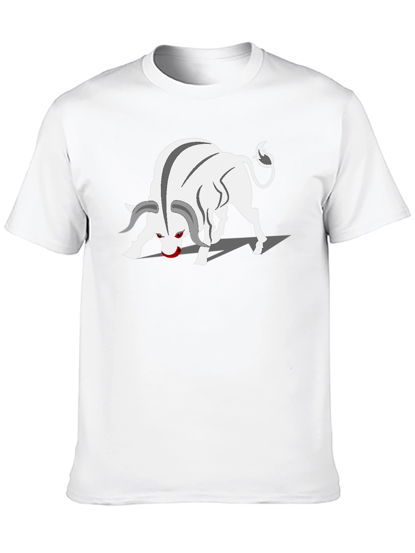 Bull Graphic Tee - Black Cotton Blend