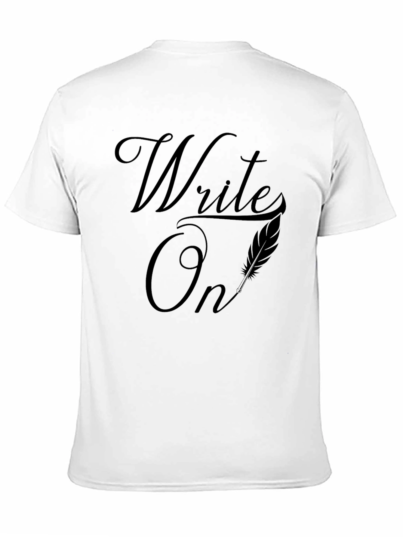 Write On Black Graphic Tee Shirt - Express Yourself