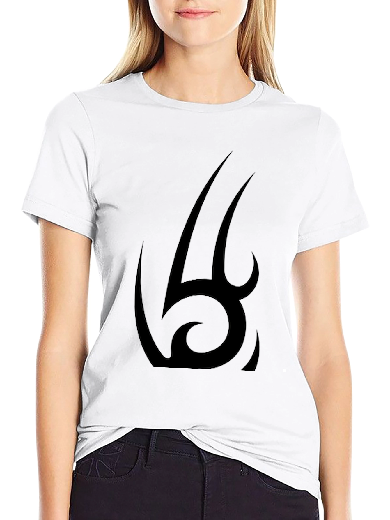 Tribal Graphic Black Tee