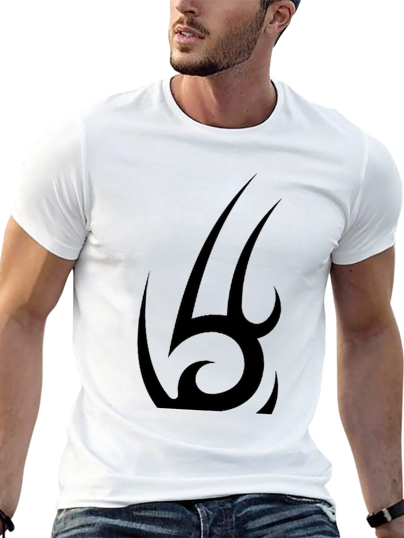 Tribal Graphic Black Tee