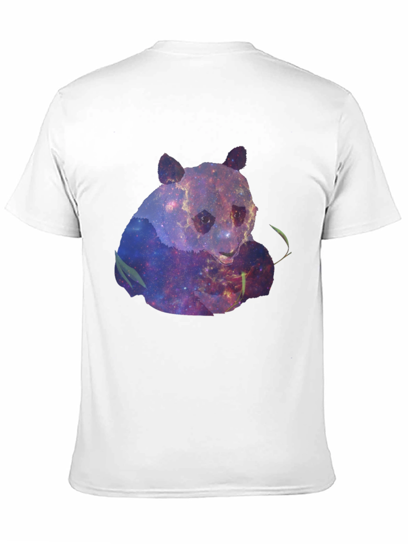 Galaxy Panda Graphic Tee - Black Cotton Blend