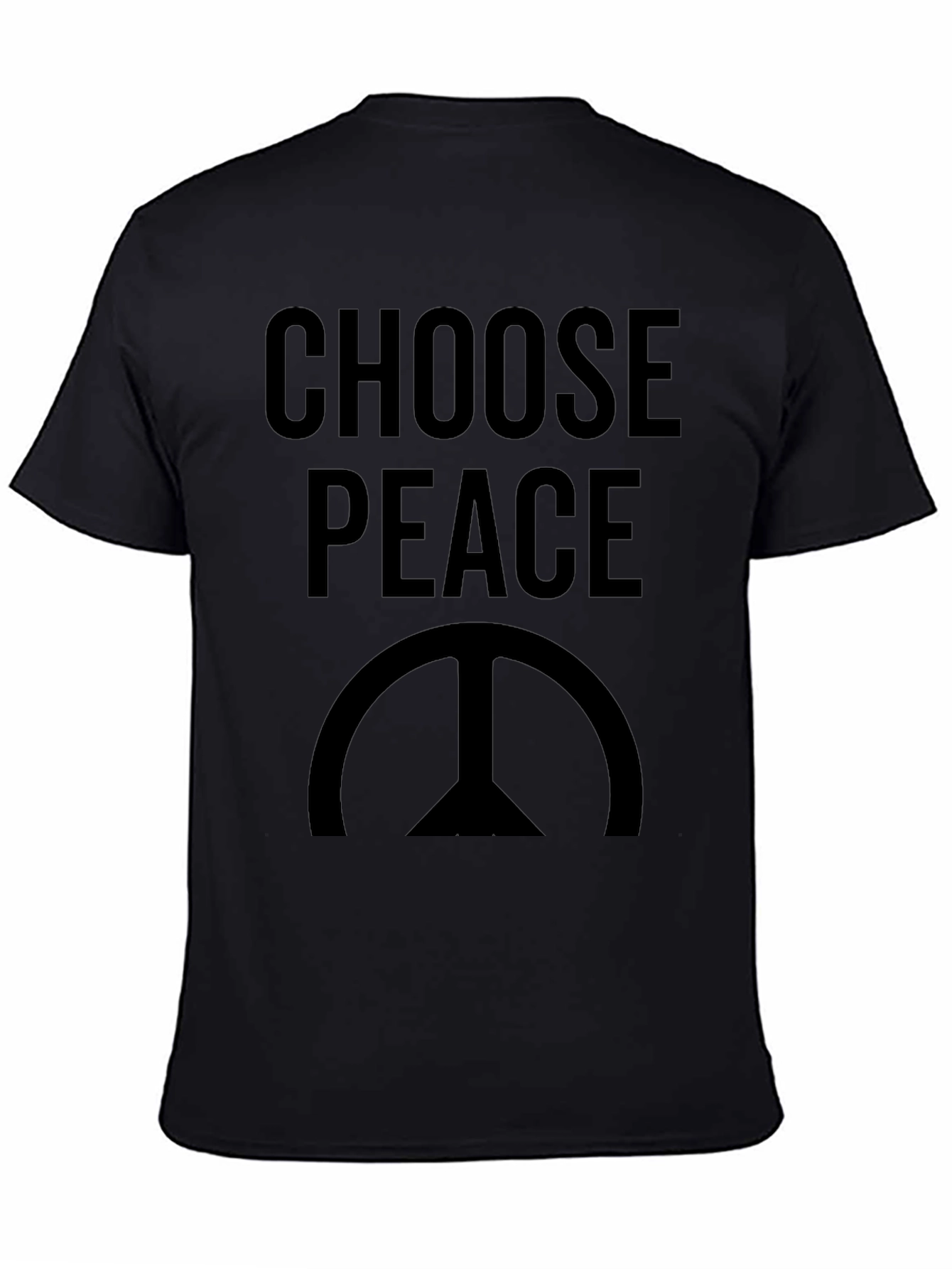 Choose Peace T-Shirt - Black Graphic Tee