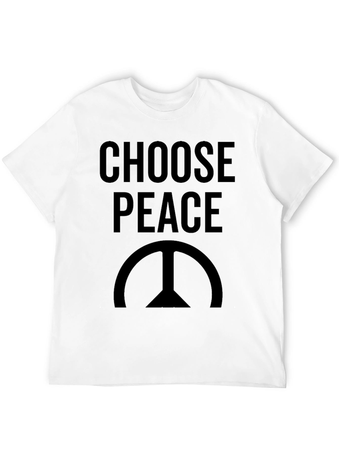 Choose Peace T-Shirt - Black Graphic Tee