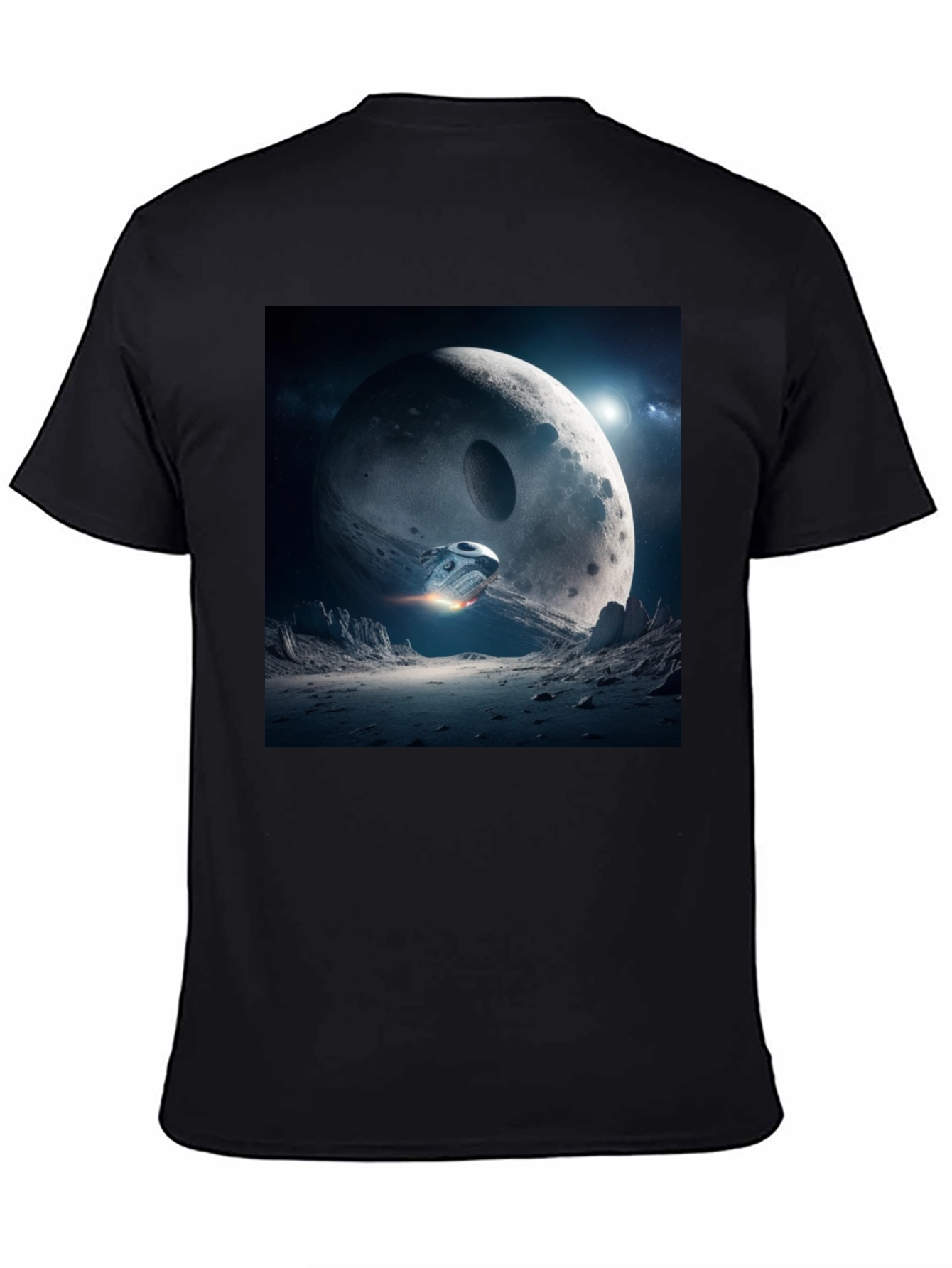 Sci-Fi Moon Landing Graphic Tee